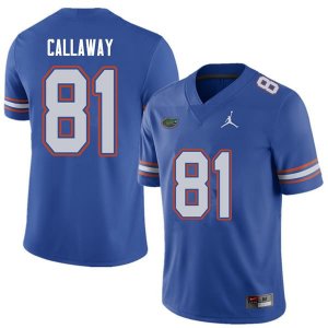 Men's Florida Gators #81 Antonio Callaway NCAA Jordan Brand Royal Authentic Stitched College Football Jersey JJQ8562FJ